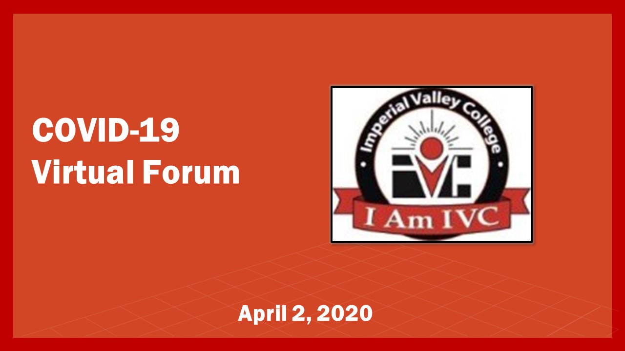 COVID 19 Virtual Forum