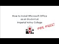 How to Download MS Office for Free as a Student!