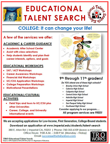 Educational Talent Search Flyer 2020