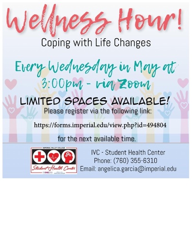 Student Wellness Hour Flyer with Link